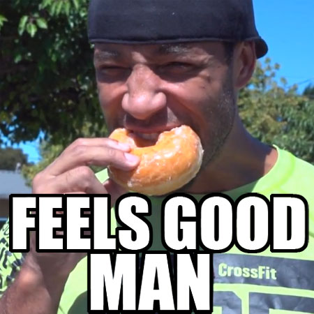 Neal Maddox CrossFit Doughnuts Donuts Ice Cream Carb Back-Loading Feels Good Man